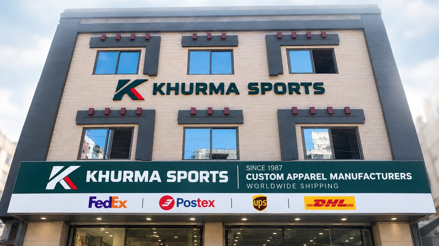 Khurma Sports head office and factory building in Sialkot